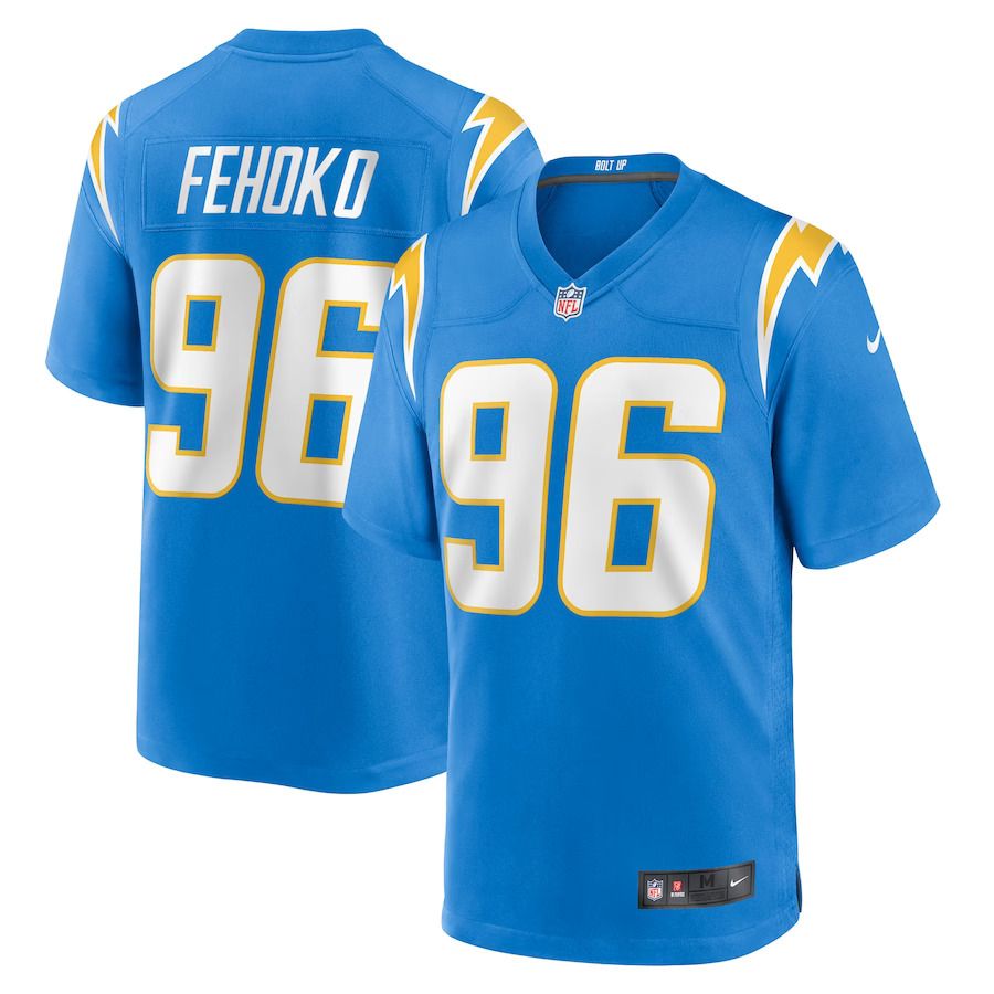 Men Los Angeles Chargers #96 Breiden Fehoko Nike Powder Blue Game Player NFL Jersey->los angeles chargers->NFL Jersey